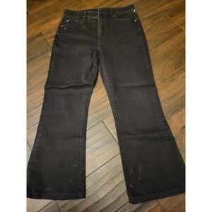 Ann Taylor Curvy Fit Black‎ High Rise Bootcut Jeans Size 8 510